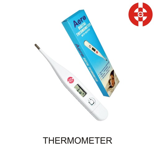 Digital Thermometer - Plastic, Fast Reading in 60 Seconds | Accurate Memory Function, LCD Display, Low Power Consumption, Ideal for Family Use