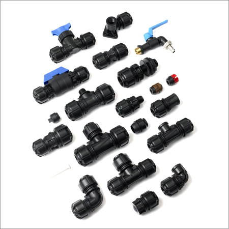 Agriculture Pipe Fittings - Plastic, 100-500 mm Size Range, Black Color | Durable, High Performance, Robust Design for Irrigation Applications