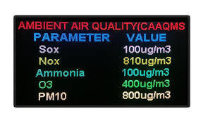 LED Scrolling Board - PVC Material, Customized Size, Red Light Color | Single Color Display, Outdoor Application, 220-240 Volt Input