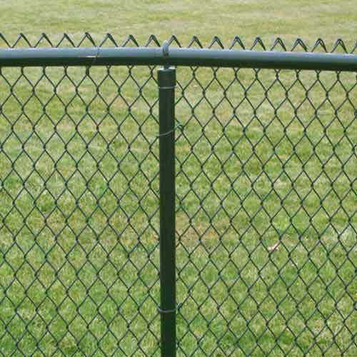 Chain Link Fence - Galvanized Iron 2mm to 6mm Thickness Black Color | Customizable Length & Height Various Wire Gauge & Mesh Size