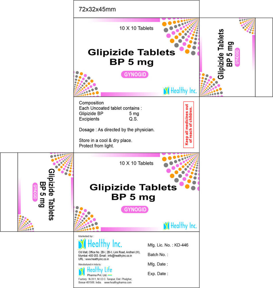 Glipizide Tablets - Generic Drug, Suitable for All Age Groups | Store Below 30 Degrees