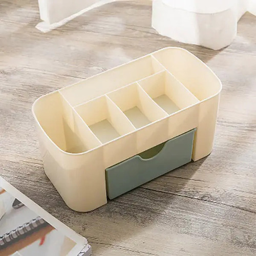 Cosmetic Storage Box Makeup Stand and Drawers for Dressing Table - Plastic Material Multi Color Versatile Use for Home and Office Organization