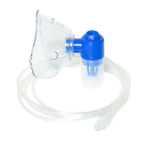 Transparent & Blue Mna-210 Adult Nebulizer Mask
