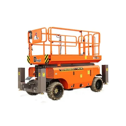 Galvanized Steel Dingli Jcpt 1418 Rt Diesel Operated Scissor Lift
