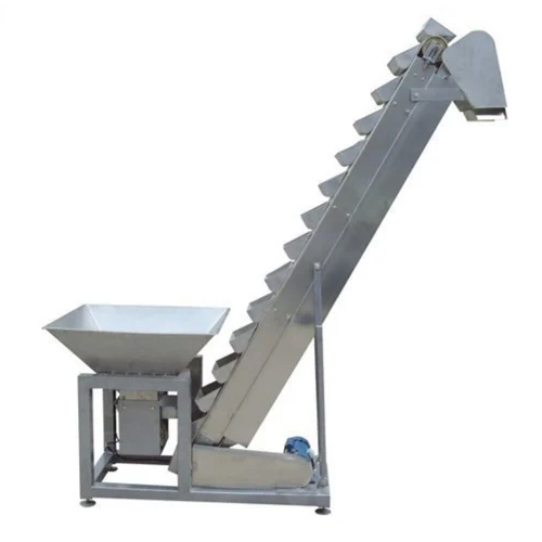 SS Material Handling Bucket Elevator - 30 Foot Height Electric Powered | Durable Rust-Proof High Quality for Industrial Use