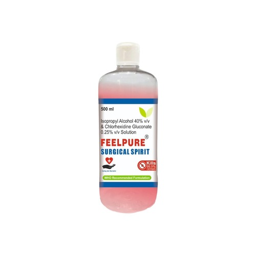 Ipa 40% Chg 0.25% Surgical Spirit Isopropyl Alcohol 40% Chlorhexidine Gluconate 0.25% Solution 500Ml - Application: Hospital