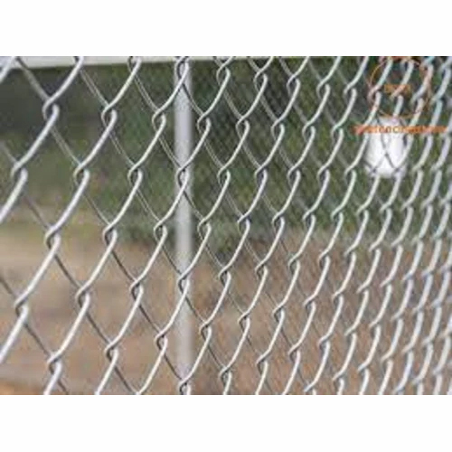 Galvanized Iron Chain Link Fencing - 25x25 mm Silver Color 50-100 Meter Length 2.50-4 mm Width Binding Wire Fittings | Durable Industrial Solution