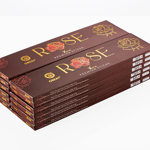 Extra Premium Rose Incense Sticks - Color: Black